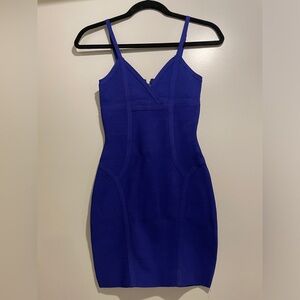 Guess - Electric Blue Sleeveless Mini Bandage Dress